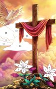 Bible Coloring - Paint by Number, Free Bible Games screenshot 0