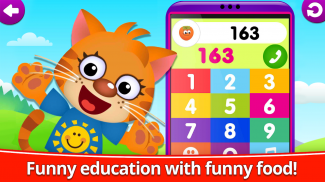 Funny Food 123! Bebes juegos educativos para niños screenshot 2