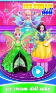 ¡Brilla en The Dark Ice Cream Fairy Cake! Muñecas screenshot 0