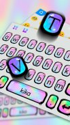 Colorful Holographic Tema de teclado screenshot 0