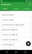 All Formulas - Math, Physics & Chemistry screenshot 0