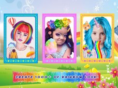 Crazy Rainbow Selfie Lense Camera Girl Makeup Cam screenshot 0