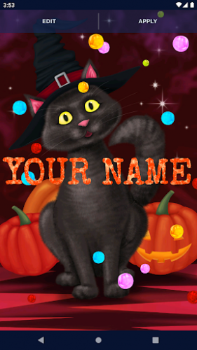 Halloween Black Cat Wallpaper screenshot 5