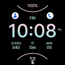 Sporty Pink Blue Watch Face Icon