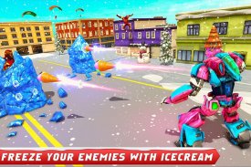 Ice Cream Robot Truck Game - Robot Transformation screenshot 8