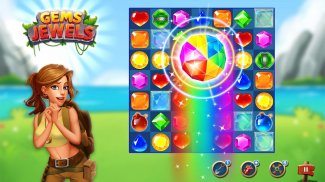 Gems & Jewel Crush - Jeu de puzzle Match 3 Jewels screenshot 6