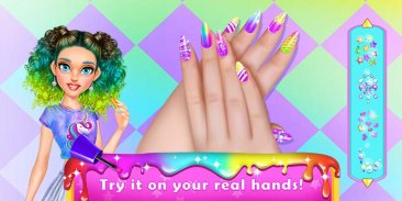 Rainbow Unicorn Làm đẹp cho Nail Beauty Salon screenshot 1