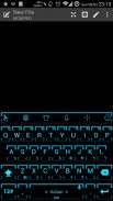 Keyboard Theme Neon 2 Cyan screenshot 0