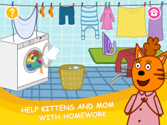 Kid-E-Cats: Housework Educational games for kids screenshot 1