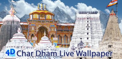 4D Char Dham Live Wallpaper