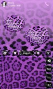 Purple Leopard Keyboard Theme screenshot 2