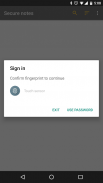 Secure notes screenshot 0