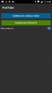PodTube (Turns Youtube into podcasts) screenshot 1