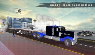 US Police Robot Transport Truck Driving Games screenshot 9