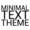 Minimal Black Text THEME FREE