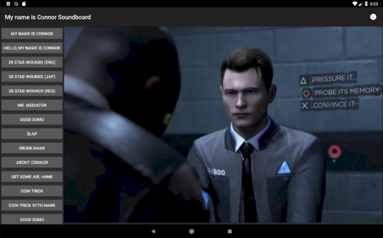 My Name Is Connor Detroit Become Human Soundboard 122 Download Apk