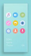 LITTLE™ XPERIA Theme | CYAN 🎨 screenshot 1