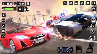 क्रेझी कार चेस: पोलिस गेम screenshot 4