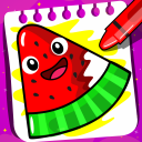 Fruta Libro para colorear todo Icon