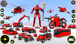 बाइक रोबोट कार ट्रांसफॉर्म गेम screenshot 10