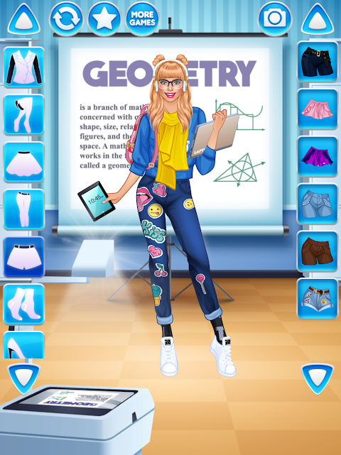 Vestir Menina Universitária - Jogo de Moda::Appstore for  Android