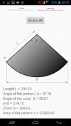 Flat pattern cone calculator screenshot 4