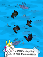 Dolphin Evolution - Jogo dos Golfinhos Mutantes screenshot 6