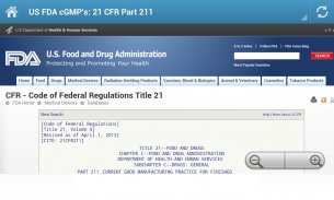 GMP Regulation References screenshot 2