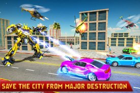 Helicopter Robot Transformation- Robot Games screenshot 3
