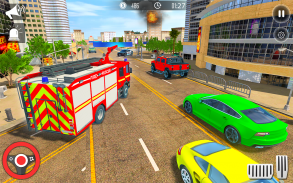 Santa Rescue Truck Driving - Rescue 911 Fire Games screenshot 1