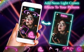 Shinning Neon Photo editor - Neon Light Effects screenshot 2