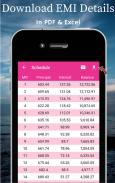 EMI Calculator + Loan Schedule screenshot 2