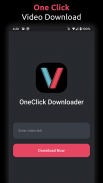 OneClick Downloader - Video Downloader Pro 4K screenshot 1