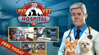 Pet Hastane Simülatörü 2019 - Pet Doktor Oyunları screenshot 5