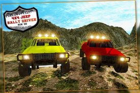 4x4 Jeep Rally pemandu Sim 3D screenshot 1