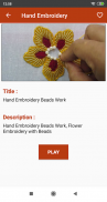 Learn Embroidery by hand Video screenshot 2