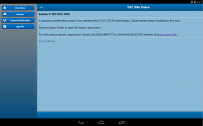 SSC Site Status screenshot 2