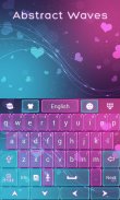 Abstract Waves Keyboard Theme screenshot 3