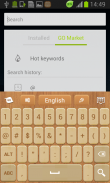 Wood Keyboard Go Theme screenshot 3