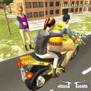 Sports Bike Taxi Sim 3D - Free Taxi Driving Games