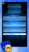 Blue Emoji Keyboard Themes screenshot 5