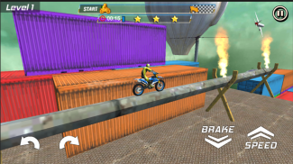 Super Motor Sky Stunt Racing - Extreme Bike Games screenshot 3