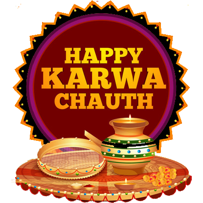 Indian happy karwa chauth festival beautiful Vector Image