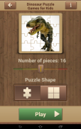 Dinosaur Puzzle Games for Kids screenshot 5