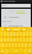 Yellow Keyboard Free screenshot 3