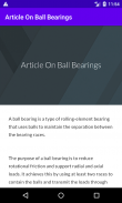 Article On Ball Bearings screenshot 0