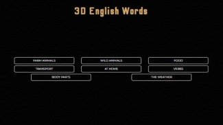 3D Words - Learning English screenshot 3