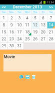 бесплатный ежемесячный календарь приложение screenshot 1