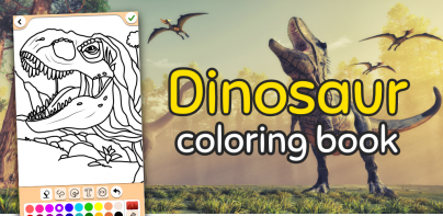 Permainan warna dinosaurus