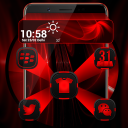Dark Red Launcher Theme Icon